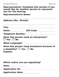 Form ASA-1011A-LP Appeal Request Erap (Large Print) - Arizona, Page 4