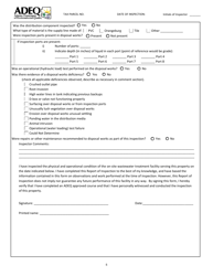 Form GWS432 Report of Inspection for an on-Site Wastewater Treatment Facility - Arizona, Page 6