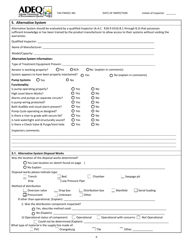Form GWS432 Report of Inspection for an on-Site Wastewater Treatment Facility - Arizona, Page 7