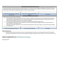 Ust Plan Review Form - Modification (Lining) - Arizona, Page 2