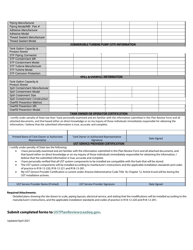 Ust Plan Review Form - Modification (General) - Arizona, Page 2