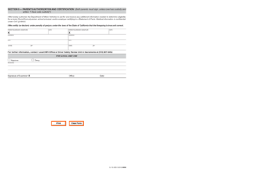 Form DL120 Application for Junior Permit - California, Page 4