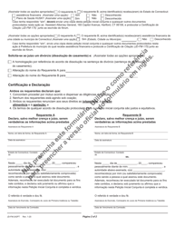 Form JD-FM-242PT Joint Petition - Nonadversarial Divorce (Dissolution of Marriage) - Connecticut (Portuguese), Page 2