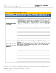 Labor Relations (Lr) - Compensation Request Form - Delaware, Page 2