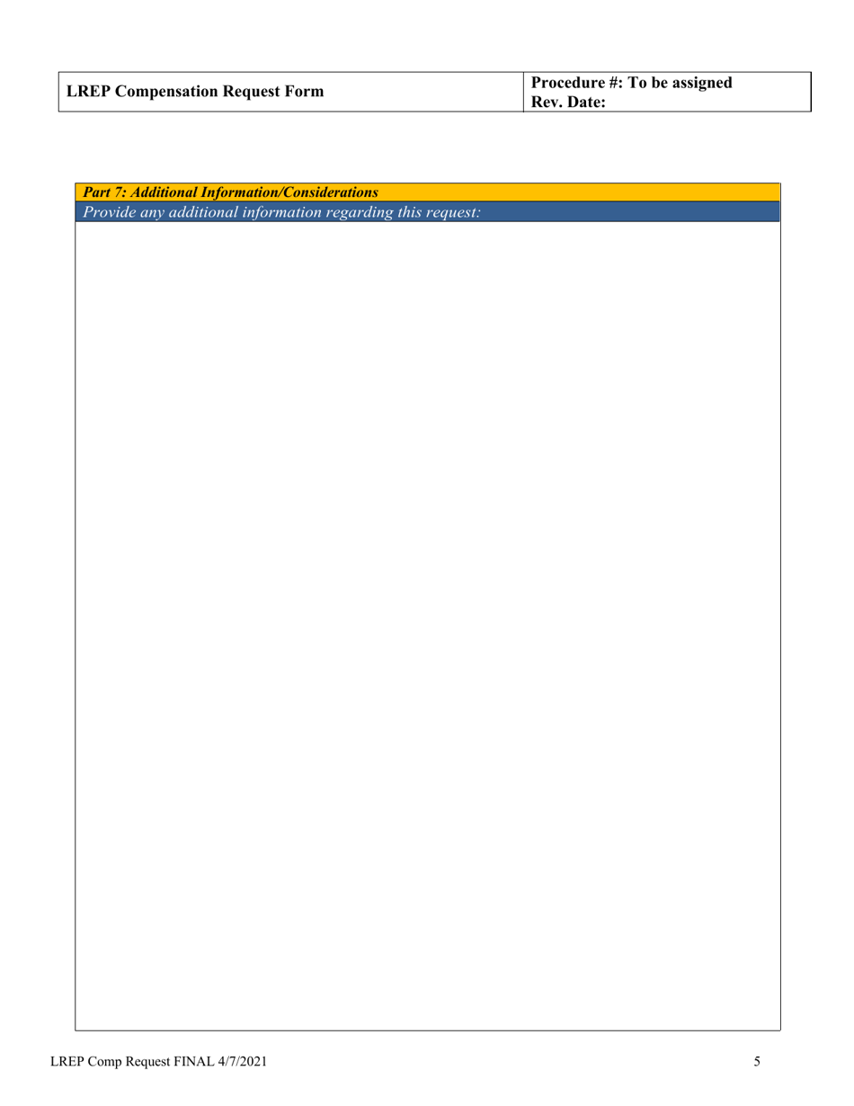 Labor Relations (Lr) - Compensation Request Form - Delaware, Page 5