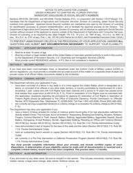 Form FDACS-16007 Application for Security Officer License - Florida, Page 3