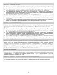 Form FDACS-16007 Application for Security Officer License - Florida, Page 4
