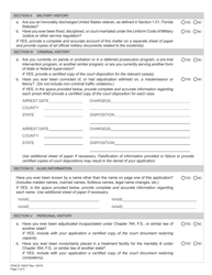 Form FDACS-16007 Application for Security Officer License - Florida, Page 9