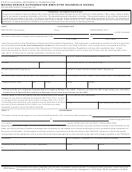 Form ASC-255 &quot;Moving Service Authorization (Employee Household Goods)&quot; - California