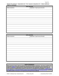 Form DBPR BCAIB1 &quot;Application for Initial Certification by Examination or Endorsement - Inspectors and Plans Examiners&quot; - Florida, Page 12