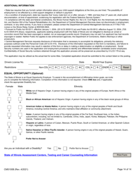Form CMS-100B Promotional Employment Application - Illinois, Page 14