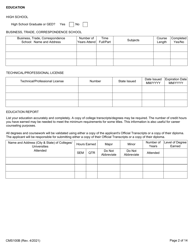 Form CMS-100B Promotional Employment Application - Illinois, Page 2