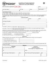 Form BLR05210 Jurisdictional Transfer Agreement (State and Local Public Agency) - Illinois