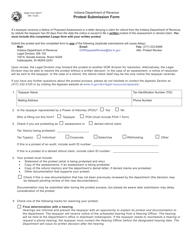 State Form 56317 Protest Submission Form - Indiana