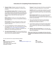 State Form 56317 Protest Submission Form - Indiana, Page 3