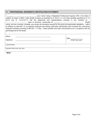 State Form 55053 Professional Engineer Certification Construction of Concrete Liquid Manure Storage Structures - Indiana, Page 6