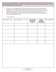 Form 3 (State Form 46782) Personal Disclosure Form - Indiana, Page 8