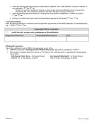DNR Form 542-0406 Notification of Compliance Status - National Emission Standards for Hazardous Air Pollutants (Neshap) for Perchloroethylene Dry Cleaners - Iowa, Page 2