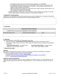 DNR Form 542-0379 Notification of Compliance Status - Area Source Rule for Nine Metal Fabrication and Finishing Source Categories - Iowa, Page 3