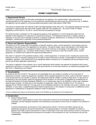 DNR Form 542-0953 Air Quality Construction Permit for a Hot Mix Asphalt Plant - Iowa, Page 5