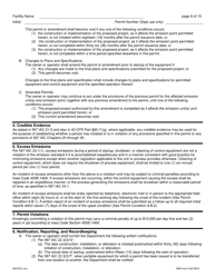 DNR Form 542-0953 Air Quality Construction Permit for a Hot Mix Asphalt Plant - Iowa, Page 6