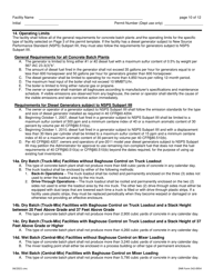 DNR Form 542-0954 Air Quality Construction Permit for a Concrete Batch Plant - Iowa, Page 10