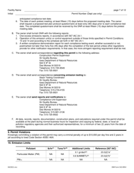 DNR Form 542-0954 Air Quality Construction Permit for a Concrete Batch Plant - Iowa, Page 7