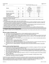 DNR Form 542-0954 Air Quality Construction Permit for a Concrete Batch Plant - Iowa, Page 8