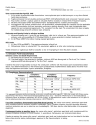 DNR Form 542-0955 Air Quality Construction Permit for an Aggregate Processing Plant - Iowa, Page 8