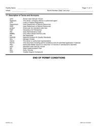 DNR Form 542-0024 Air Quality Construction Permit for a Large Bulk Gasoline Plant - Iowa, Page 11