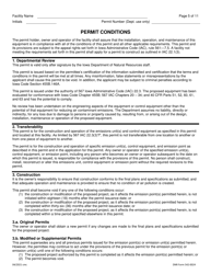 DNR Form 542-0024 Air Quality Construction Permit for a Large Bulk Gasoline Plant - Iowa, Page 5