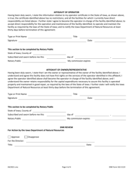 DNR Form 542-3119 Water and Wastewater Operator Certification Program Affidavit - Iowa, Page 4