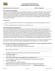 DNR Form 542-0679 Disadvantaged Community Analysis - Iowa