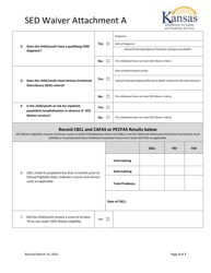 Attachment A Initial Clinical Eligibility Form - Kansas, Page 2