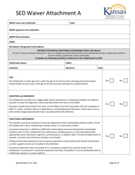 Attachment A Initial Clinical Eligibility Form - Kansas, Page 5