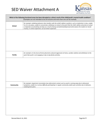 Attachment A Initial Clinical Eligibility Form - Kansas, Page 6