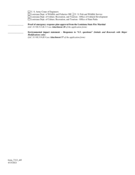 Form 7315 Administrative Completeness Checklist - Solid Waste Permit Application (Initial or Renewal) - Louisiana, Page 2