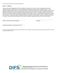 Form FIS2539 Notice of Cybersecurity Event - Michigan, Page 5