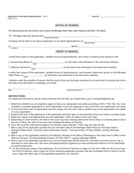 Form JC66 Application to Set Aside Adjudication(S) - Michigan, Page 2
