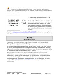 Form HOU101 Instructions - Eviction Action Complaint - Minnesota, Page 12