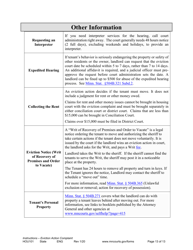 Form HOU101 Instructions - Eviction Action Complaint - Minnesota, Page 13