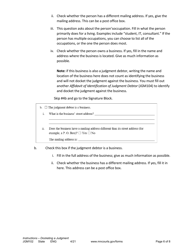 Form JGM102 Instructions - Docketing a Judgment From a Minnesota State Court - Minnesota, Page 6