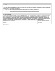 Form A (MO780-1479) Application for Nondomestic Permit Under Missouri Clean Water Law - Missouri, Page 3