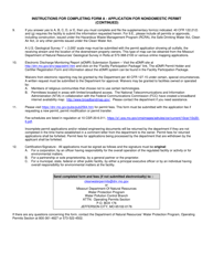 Form A (MO780-1479) Application for Nondomestic Permit Under Missouri Clean Water Law - Missouri, Page 5