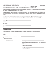 Form AB-10 Request for Townhome Classification - Montana, Page 2