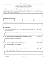 Form 522 Alternative Dispute Resolution Mediator Application Form - Nevada, Page 3
