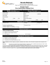 Document preview: Form FA-186 Doxepin Cream Prior Authorization Request Form - Nevada