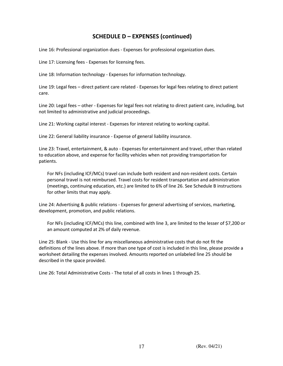 Instructions for Financial and Statistical Report - Iowa, Page 17
