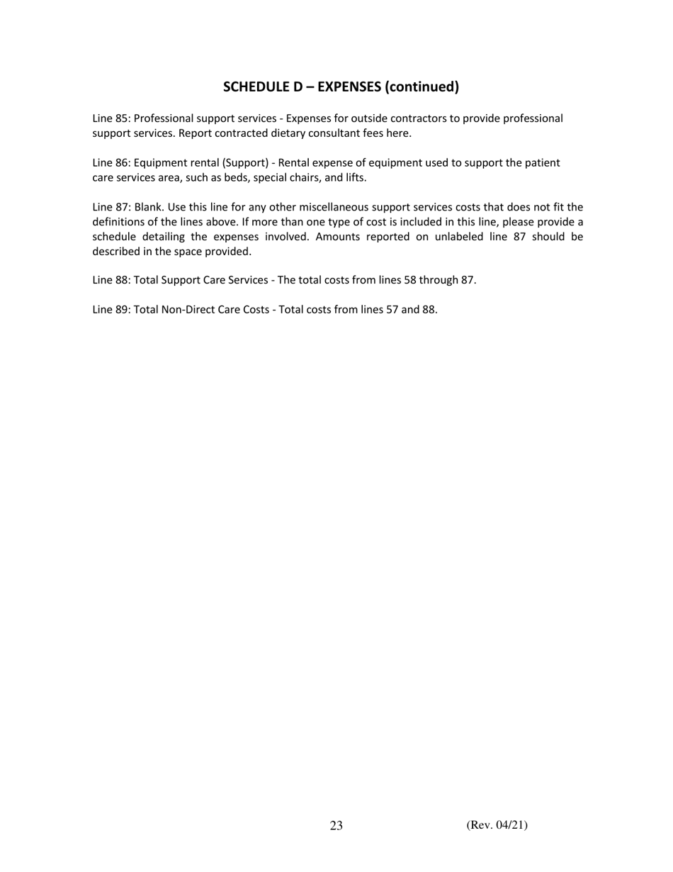 Instructions for Financial and Statistical Report - Iowa, Page 23