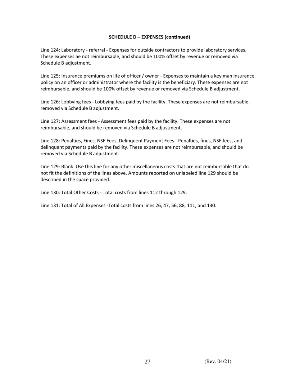 Instructions for Financial and Statistical Report - Iowa, Page 27